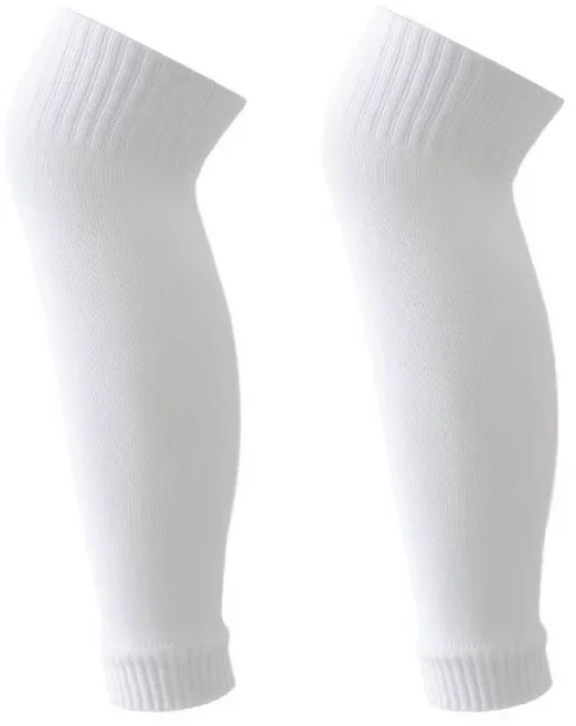 남녀공용 스포츠 연장 압축 레그 워머 농구 축구 사이클링 양말 무릎 종아리 슬리브 UV 썬 레그 워머 1 쌍, 1) 1 Pair White - M