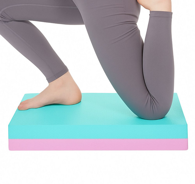 위드유 논슬립 운동매트 무릎 보호 밸런스 패드 재활 필라테스 두꺼운 보조매트 6cm, 핑크민트