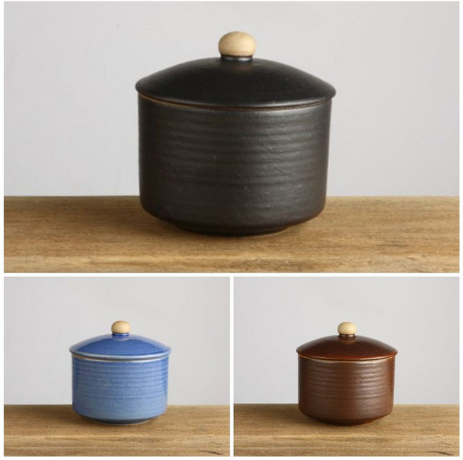 불도장 1호 보관 조미료 11.5cm 담소 양념통 이천도자기 정리, 블루, 1개