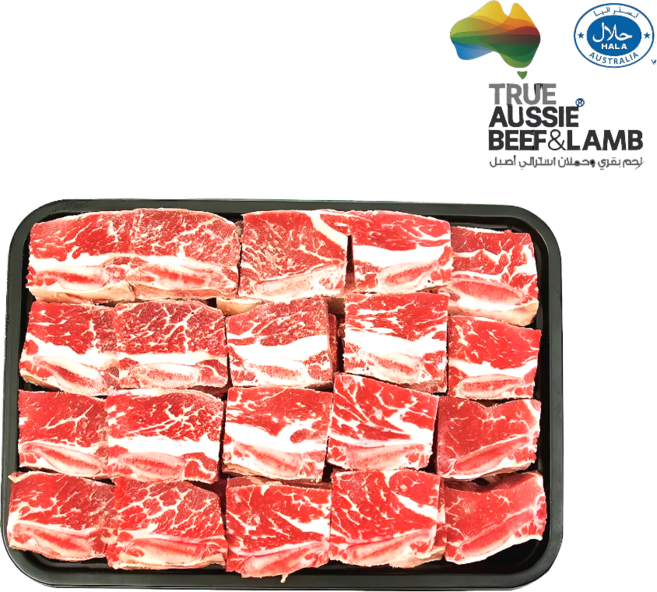 할랄 인증 호주산 프리미엄 냉동 소갈비 찜용 구이용 Halal Certified Australian Frozen Beef Short Ribs, 500g, 1개