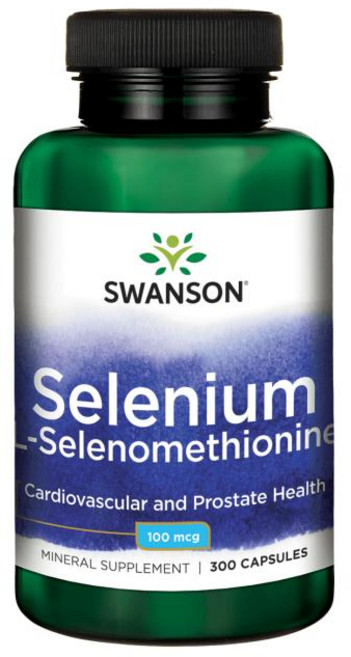 Swanson 斯旺森 硒膠囊 100mcg, 300顆, 1罐