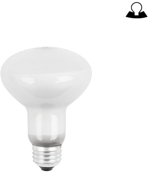 일광 반사형 전구 R80 Flood 220V 100W 전구색, 1개