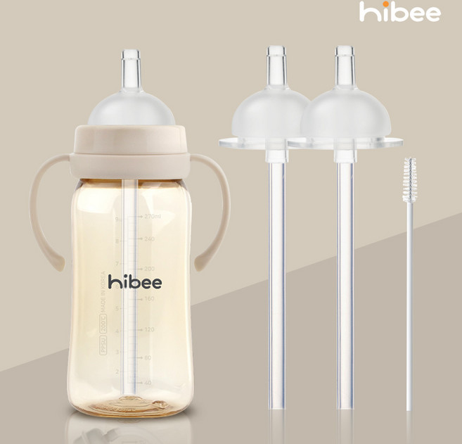 하이비 더블하트 그로미미 유피스 호환 1단계 간편 교체용 빨대세트, 1세트