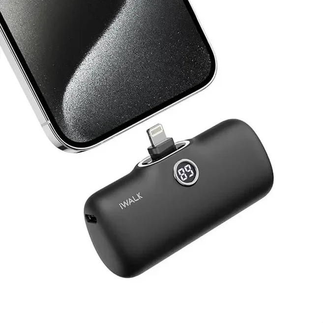 IWALK 호환용 휴대용 충전기 모든 모델: 20W 4800mAh 무선 보조배터리 고속 여행용 팩 s, 01 4800mAh 배터리, 02 iPhone 6-14-Black