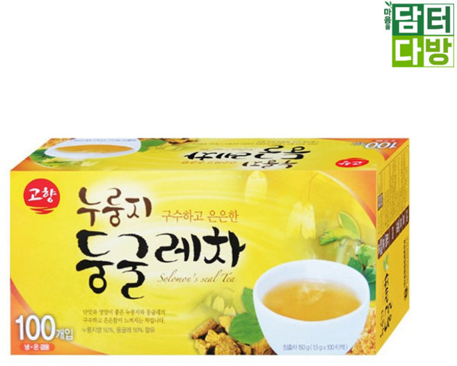 100티백 X3 누룽지둥굴레차 고향, 1.5g, 100개입, 3개, 1.5g