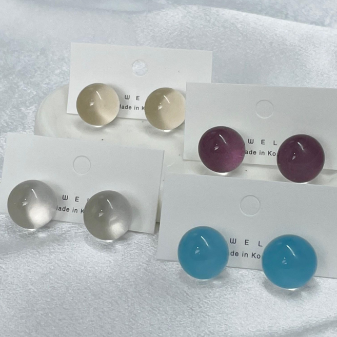 버블 호마이카 귀걸이 4color