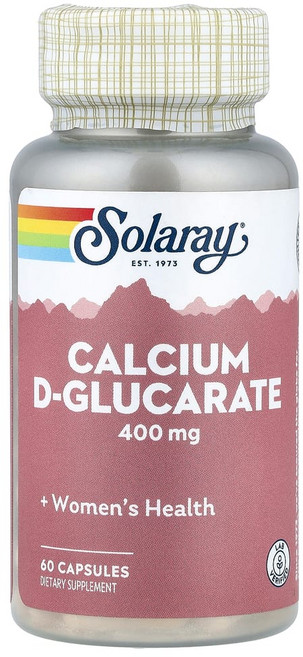 솔라레이 칼슘 d-글루카레이트 400mg 캡슐 60정(캡슐 1정당 200mg), 60정, 1개