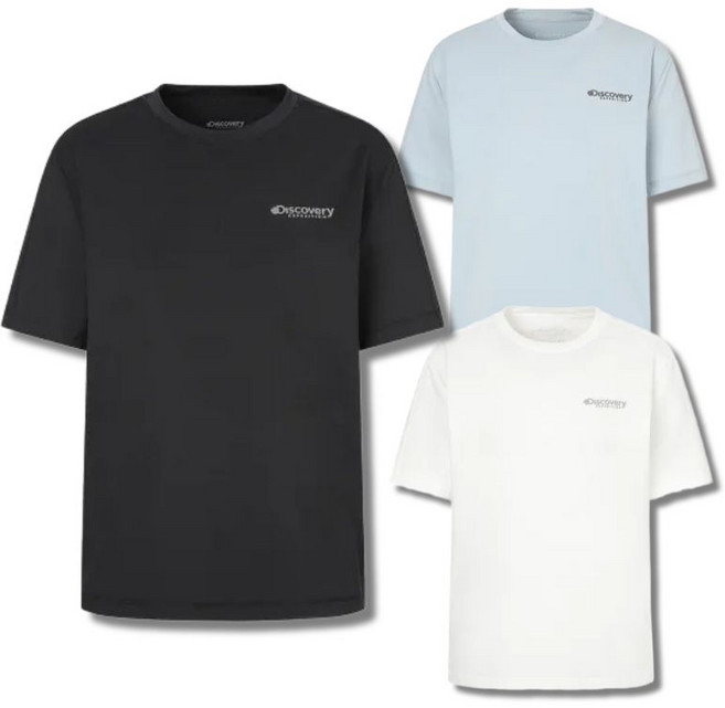 백화점정품 디스커버리 여성 베이직 반팔 티셔츠 절개 반소매 여름 기능성 아웃도어