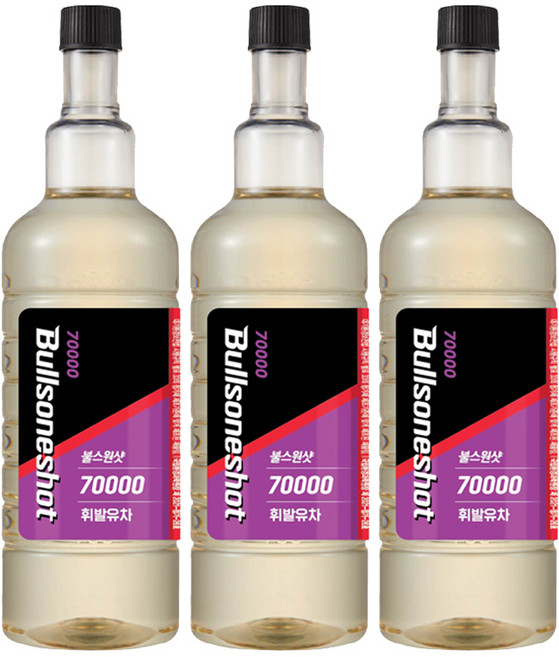 불스원 불스원샷 70000 연료첨가제 가솔린 500ml, 3개, 가솔린/휘발유