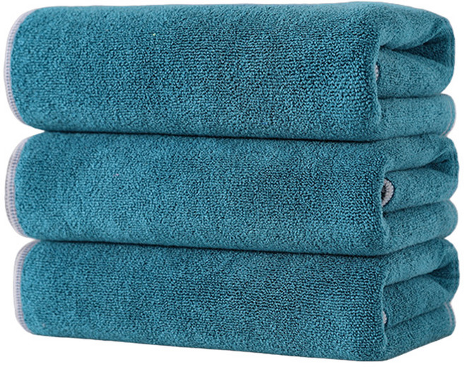 아호메오네 초극세사 세차 타월 이중 본딩 드라잉타월, 녹색35*75CM, 3개