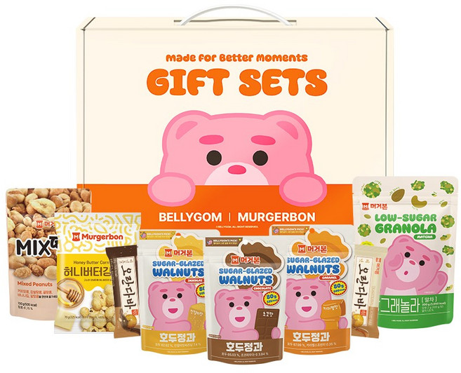 머거본 벨리곰 에디션 간식종합선물세트, 1개, 벨리곰 간식종합선물세트 715g