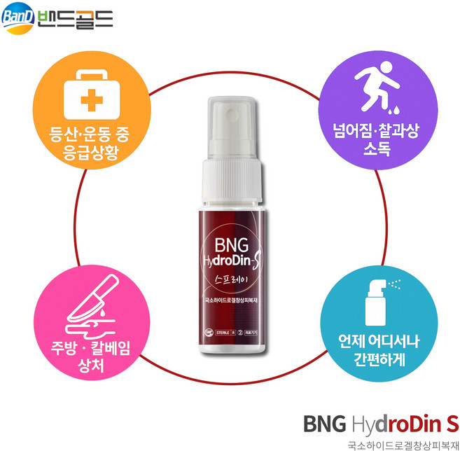 BNG 하이드로딘S 포비돈 빨간약 욕창 국소 하이드로겔 창상피복재, 1세트