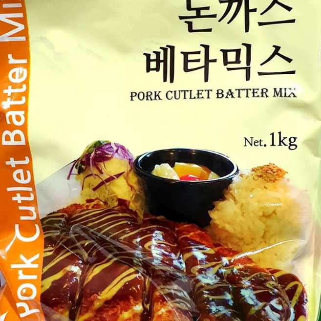 옛날 돈까스 피쉬앤칩스 프리믹스 튀김가루 1K 밀가루믹스 분말, 1개, 1kg