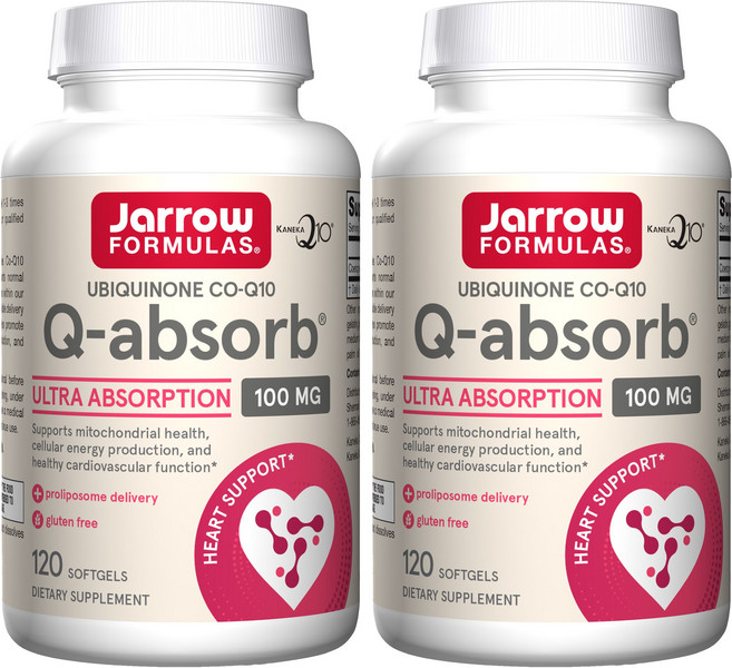 재로우 Q-앱솔브 Co-Q10 100mg 소프트젤 글루텐 프리, 120정, 2개