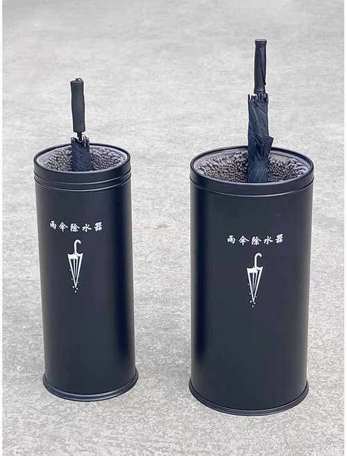 우산털이개 원통형 카페 친환경 소형 우산털이 드라이어, 상세페이지 참고, 대형 / 바퀴 미포함