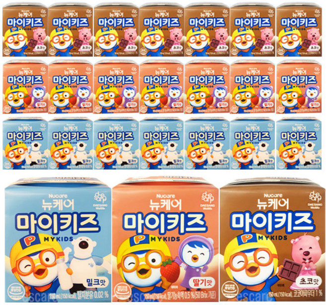뉴케어 마이키즈 3종 ( 밀크8 딸기8 초코8), 150ml, 24개