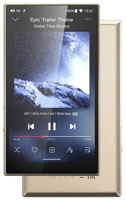 海恩數位 FiiO M21 Hi-Fi 無損隨身音樂播放器 (3.5mm 4.4mm 耳機/LO雙輸出), 鈦金, 1個