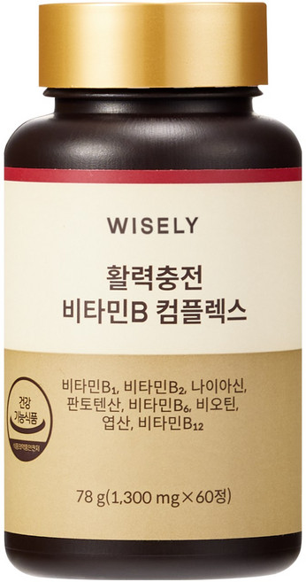 와이즐리 활력충 비타민B 컴플렉스, 1개, 60정