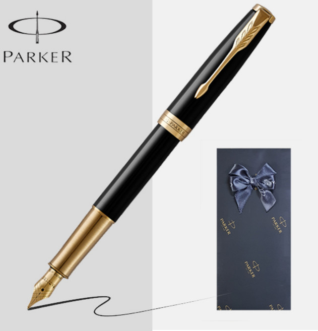 파카 만년필 소네트 [무료선물포장], 락카 블랙 GT, F촉(보통촉)
