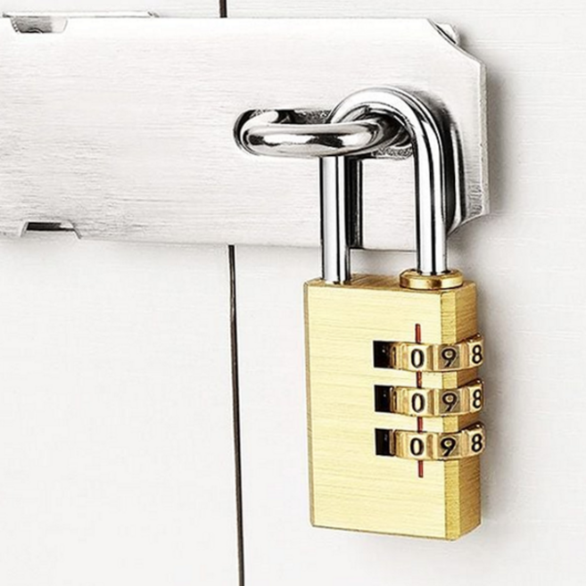 비밀 번호 자물쇠 다용도 다이얼 잠금쇠 숫자형 자물쇠 캐비넷 황동 여행용 서류함 캐리어 공구 금고 도난