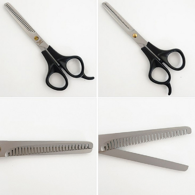 틴닝 가위 숱치는 숯가위 아기 미용 머리 앞머리 셀프, 1개