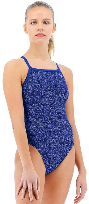TYR 여성용 Durafast 엘리트 다이아몬드핏 수영복 178435, Blue Lapped