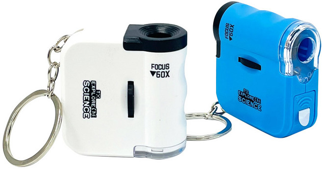 60배까지 확대가능한 LED 불빛 현미경 (랜덤 1EA)