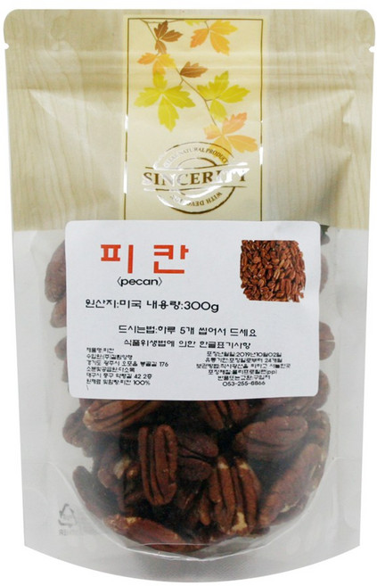 다소목 미국 피칸 300g, 1개, 0g
