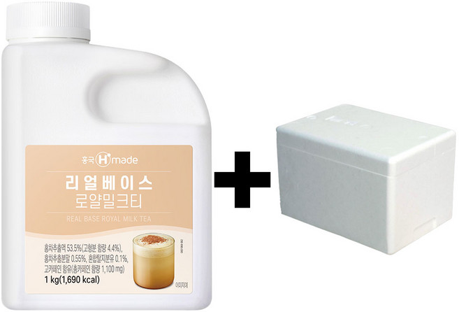 흥국 리얼베이스 로얄 밀크티 1kg (아이스박스 배송), 6개, 1L, 아이스박스 배송