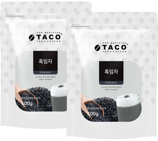 타코 흑임자 파우더 라떼분말, 500g, 1개입, 2개