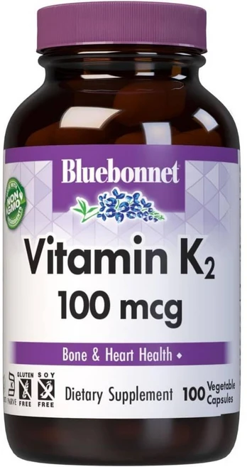 블루보넷 뉴트리션 비타민K2 100mcg 100정 메나퀴논, 1개 - 쿠팡