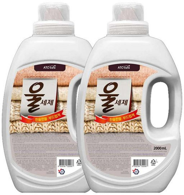 [아토세이프] 액상 세제 울전용 2L 2개