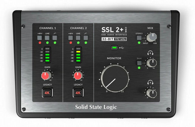 솔리드 스테이트 로직 SSL2+ Mk2 USB 오디오 인터페이스