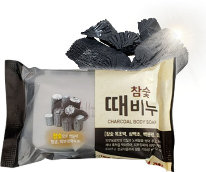 태광 참숯 때비누 150g 목욕비누 천연 비누 샤워, 1개입