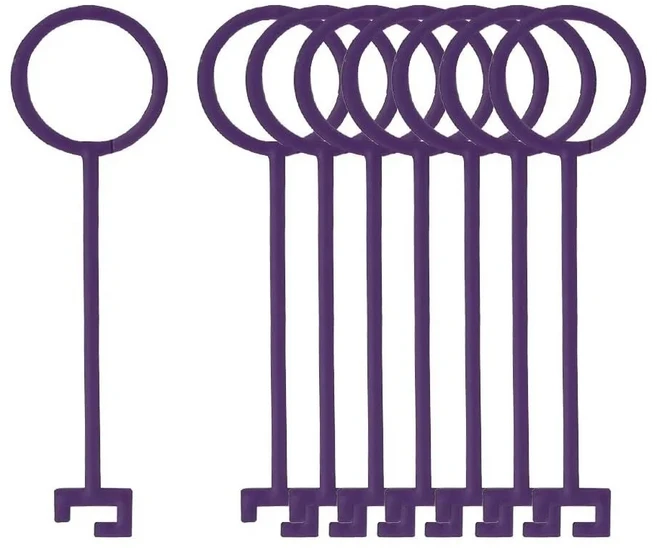 보라색 점토 타겟 거치대 ABS 품질 사격 N 후크 5.5 인치 비둘기 연습 작업 30 개, 1개, 01 라이트 그레이