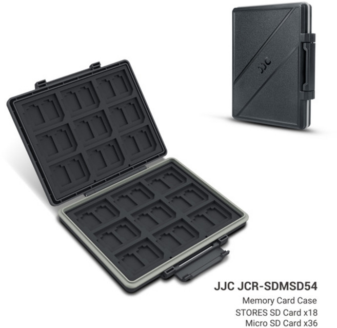 JJC 방수 메모리 카드 케이스 홀더 컨테이너 SDMicroSDMicro SDTFCFCF 유형 AXQDSSD 보관함 메모리 카드 액세서리, 09 NEW SDMSD54, NEW SDMSD54 196179