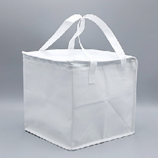 3호 정사각 케이크 보냉백 가방 도보 배달 은박 손잡이, 1개, 참조