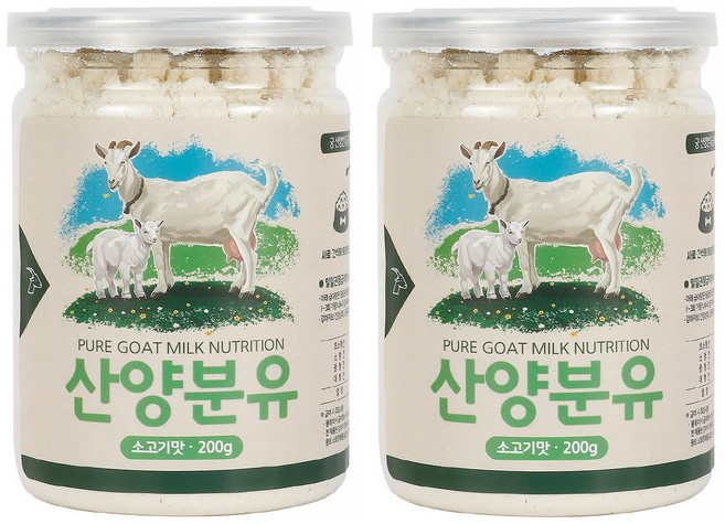 궁 강아지 산양분유, 소고기, 200g, 2개