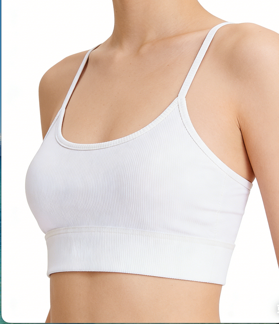 cliia 심리스 요가 크롭탑 패드내장 브라일체형 등드레스 필라테스복 화이트/블랙