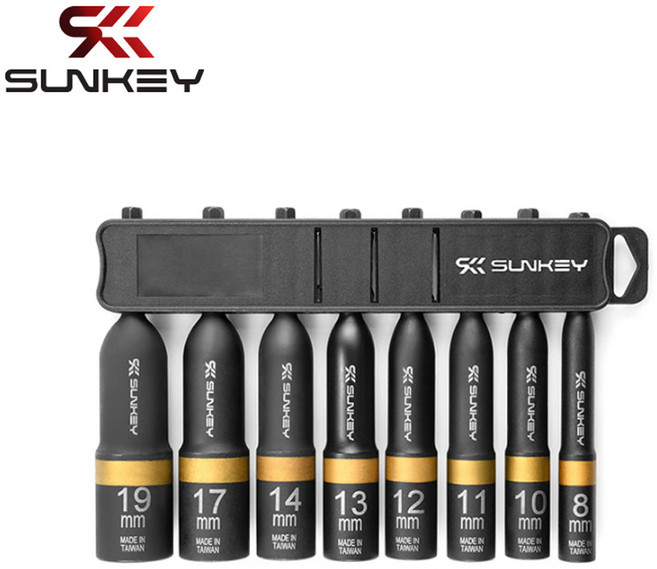 썬키 일체형 롱비트소켓 세트 SKB-8GS (8pcs) 롱타입 임팩 육각 롱복스알, 1세트