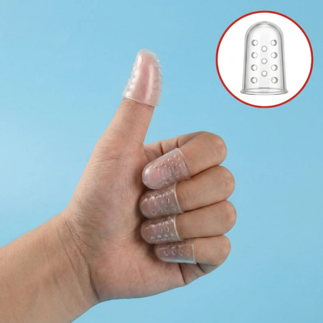 미유팝 손톱 물어뜯기 방지 골무 손톱뜯기 깨무는 버릇습관 방지, 10개