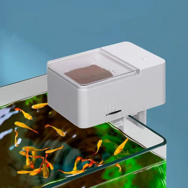 물고기 자동 먹이급여기 금붕어 거북이 열대어 사료통 mee+93542Us