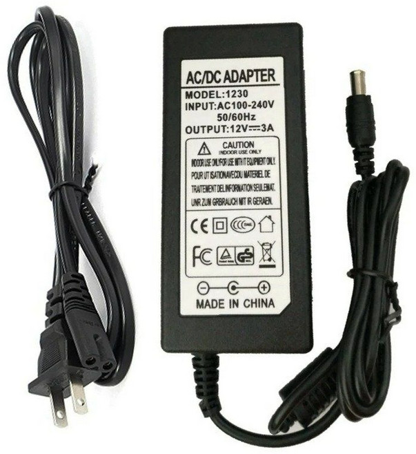 12V 3A 36W 어댑터 충전기 PX2370 p2370g XL2270 P2070G P2270G 971P P2070H XL2370 LCD 모니터 전원 공급 장치, CABLE