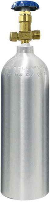 질소통 알곤용 아르곤 실린더 질소 가스통 봄베 빈용기 레귤레이터, 모든알루미늄블랙헤드물위드밸브, 1개