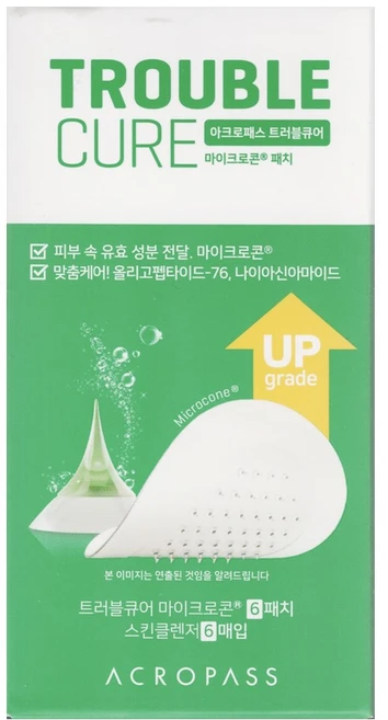 아크로패스 트러블큐어 마이크로콘 패치, 6개입, 1개 - 쿠팡