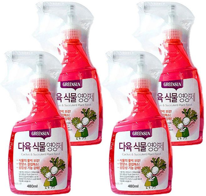 가오스 [국내생산] 모든 다육이용 뿌리는 증정 식물영양제 다육이 전용 4계절, 4개
