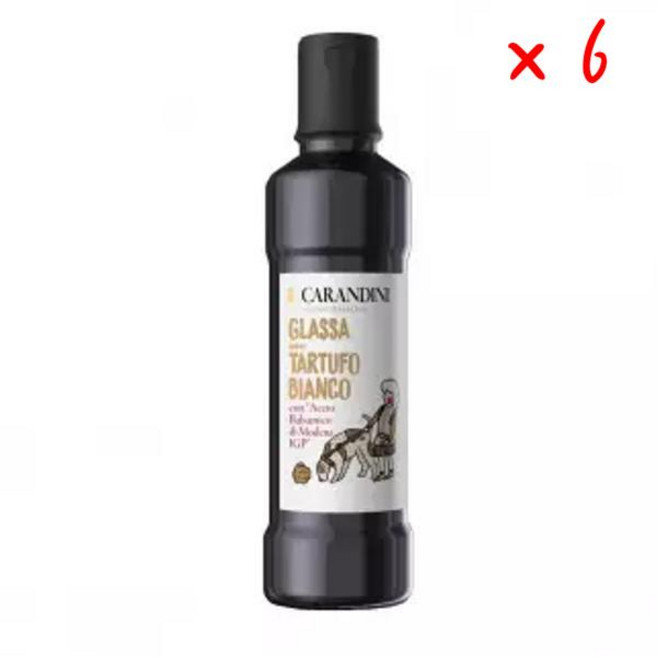 아세토 카란디니 화이트 트러플 글레이즈 발사믹 비네거 모데나 PGI, 6개, 250ml