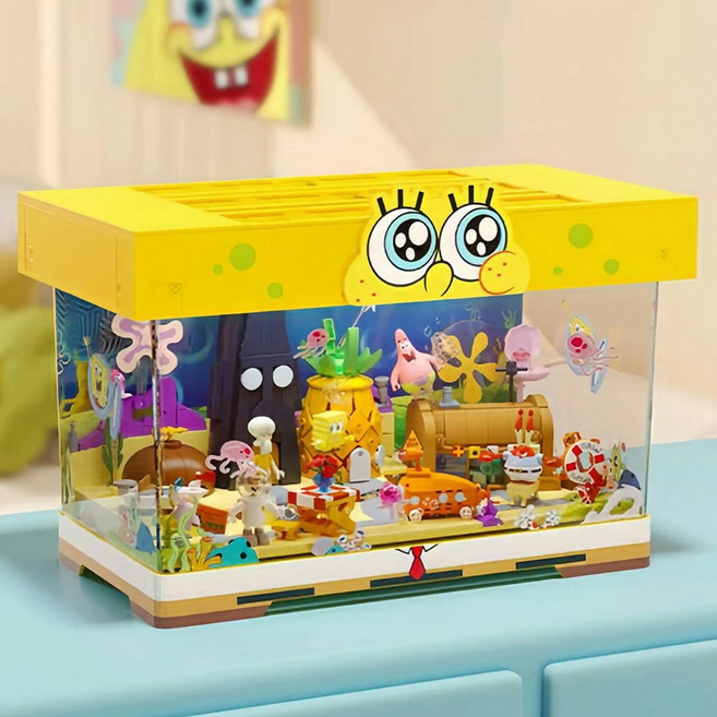 아레아엑스 스폰지밥 비키니시티 블록, 본품, 1개