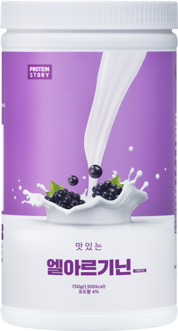 프로틴스토리 맛있는 L아르기닌 750g 그레이프 아르지닌 5000mg, 1개