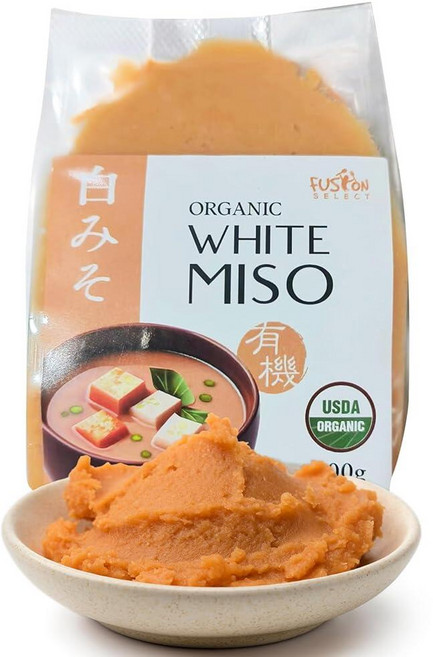 Fusion Select 900g 화이트 미소 페이스트 발효 콩 쌀로 제작 수프 베이스 국물 스튜 샐러드 드